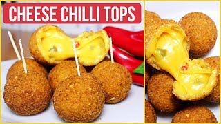 Cheese Chilli Tops Recipe | Easy Party Appetizers | McDonald's Style Chili Chees