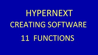 11 HyperNext: Functions, including calculating a Mean and Standard Deviation from a list of numbers