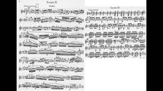 Paganini 6 Sonatas for Violin & Guitar Op.2 No.3 2-3 D major 帕格尼尼 小奏鳴曲 小提琴 吉他  Score Sheet 譜 【Kero】