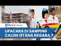 Momen Upacara HUT ke-78 RI di IKN di Samping Istana Presiden yang Sedang Dibangun