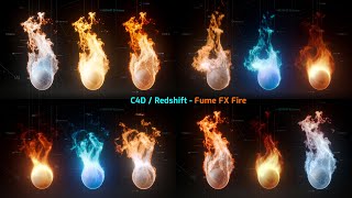 C4D / Redshift - Fume FX Fire (Part 2 of 4)