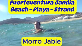 Fuerteventura Morro Jable Jandia Strand - Beach - Playa  + Schwimmen im Meer