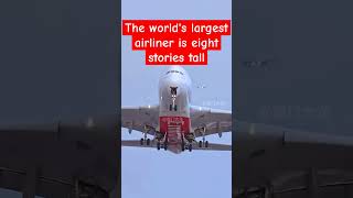 the world's largest airplaner is eight stories tall ✈️world's biggest planes#flight #airplane