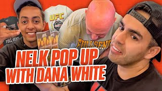 Nelk Boys host a UFC pop up with Dana White