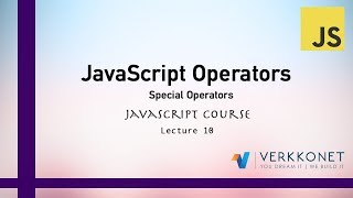 Special Operators - JavaScript Course - Lecture 10