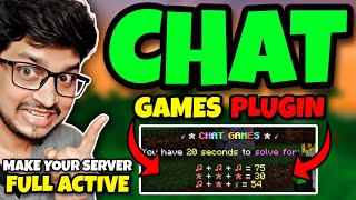 Best CHAT Games Plugin to Make Your Minecraft Server Full ACTIVE | Chat Games Plugin Tutorial