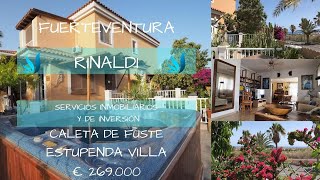 🏡  FUERTEVENTURA GOLF DE CALETA DE FUSTE ESTUPENDO CHALET EN VENTA € 269.000 REF 4469223  🛬🌊 🏄 ☀️