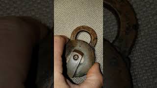 Unusual Ames Sword padlock. Really!