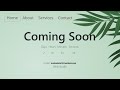 How to Make Coming Soon Website in HTML CSS & JavaScript