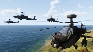 🔵AH-64D編隊長【100人協力ARMA3】Op.こーぷしようぜ!第9236出撃【ﾘｱﾙ系FPS/Coop/Triserver】