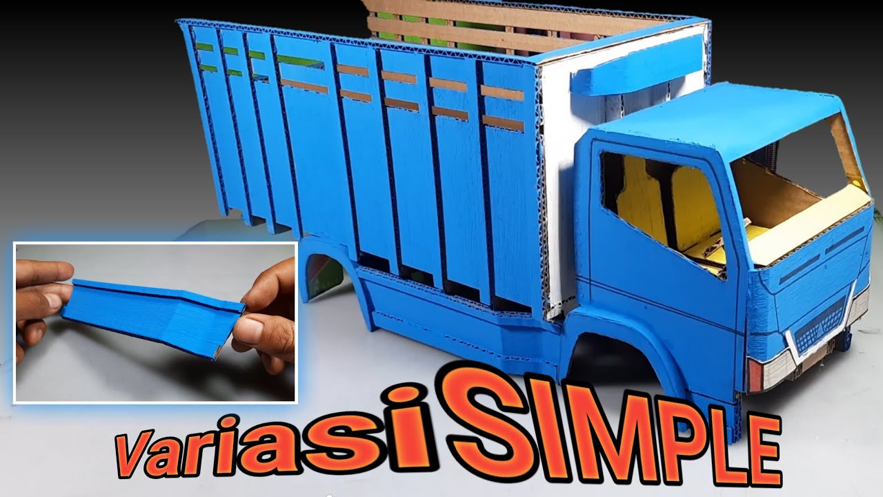 Membuat Pengaman Samping Miniatur Truk Dari Kardus - YouTube