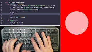 ASMR Programming - Circle Ping Pong - No Talking
