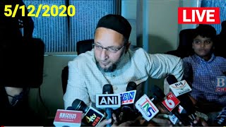 AIMIM Asaduddin Owaisi 🔴LIVE  addressing the Press Conference on GHMC Election results 5/12/2020