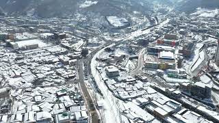 은빛도계 석탄생산 전국1위 도계읍  강원특별자치도 삼척시  snowy day, Korea.  2024-02-08