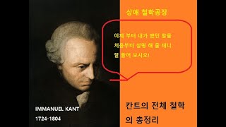 Immanuel Kant 칸트 판단력비판 도표해설 전체요약해설(상애)