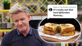 Gordon Ramsay Makes a Grilled Cheese Sandwich (WILL IT MELT??)