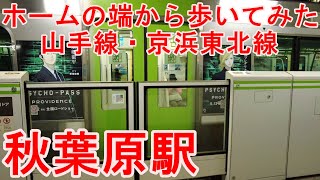 JR秋葉原駅のホームから撮影した、美しい電車の景色【発車メロディー】