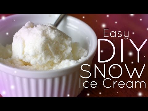 EASY Homemade Snow Ice Cream - NO MACHINE! EASY Homemade Snow Ice Cream - NO MACHINE!