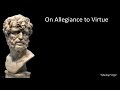 seneca moral letters 37 on allegiance to virtue