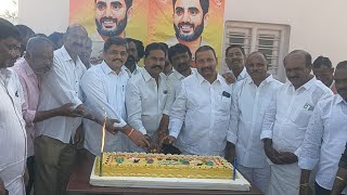 వేంపల్లి/ MLC రాంగోపాల్ రెడ్డి టిడిపి శ్రేణుల నడుమ నారా లోకేష్ జన్మదిన వేడుకలు