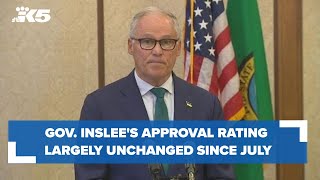 Gov. Inslee's job approval rating unchanged since July, WA Poll shows