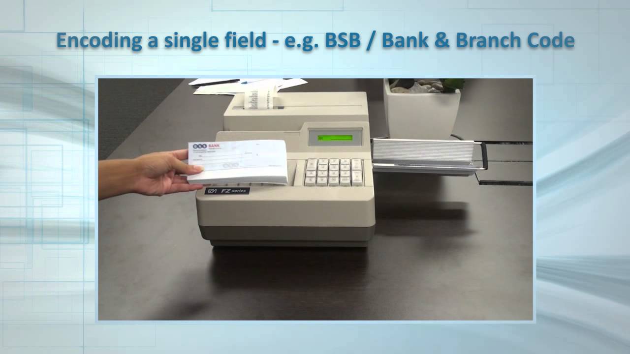 Check / Cheque Printing / Encoding Solution - YouTube