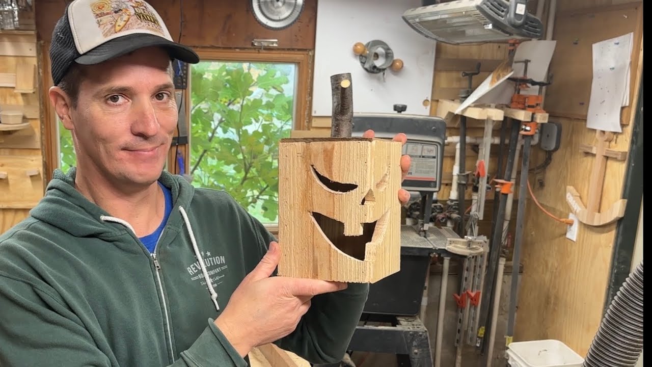Diy Wooden Pumpkin Decoration Youtube