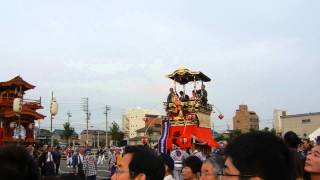 20141012常滑山車まつり　西濱車　退場