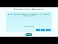 Random Quote Generator | JavaScript Beginner Project Tutorial