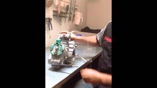 2 Stroke Engine Air Leak Testing at F1moto