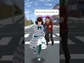 gadis di jalan raya #viralvideo #cartoon #shorts #sakuraschoolsimulator #games