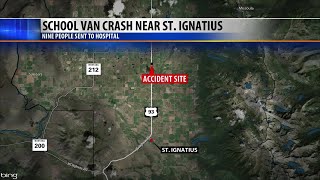 9 hospitalized in western Montana crash