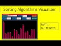 Sorting Algorithm Visualizer using Python : Part 1(GUI Tkinter)