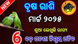 ବୃଷ ରାଶି ମାର୍ଚ୍ଚ ୨୦୨୫ ରାଶିଫଳ ଓଡ଼ିଆ |brusha Rashi March 2025 odia