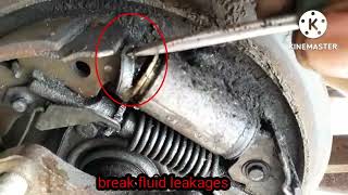 maruti omni break fluid leakages,,wheel cylinder replacement procedure