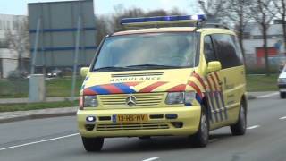 PRIMEUR - Ambulances 10-342 10-181 en 10-182 met spoed naar Heerhugowaard