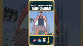 256 feet India's Biggest cut out #vijaywada #ramcharan #dilraju #shankar #kiaraadvani #gamechanger