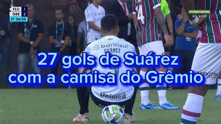 Os 27 gols de Suárez com a camisa do Grêmio
