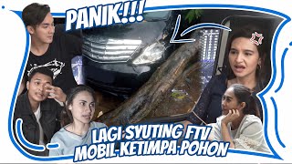 PANIK !! Lagi Syuting FTV Mobil Ketimpa Pohon