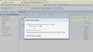 Upload, Share and Link to a Document Using Google Docs