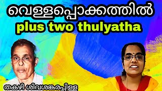 plus two thulyatha | velapokathil| തകഴി ശിവശങ്കരപിള്ള