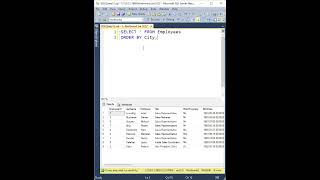 Sorting Data with ORDER BY (ascending and descending) in SQL Server