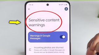 Sensitive content warning Settings | Google Messages