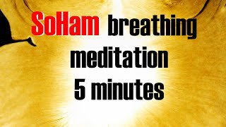 SOHAM Breathing Meditation with Mantra: 40 breaths (5 minutes) - SoHum