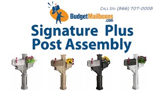 BudgetMailboxes.com | Mayne Post | Signature Plus Mail Post Assembly