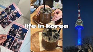 s5 vlog🗻life in korea; namsan tower, photobooths and cute cafes!