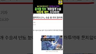 윤정부 제왕절개 수술 마취제 제한 쓰지마라, 정신력으로 극복해야 #윤석열