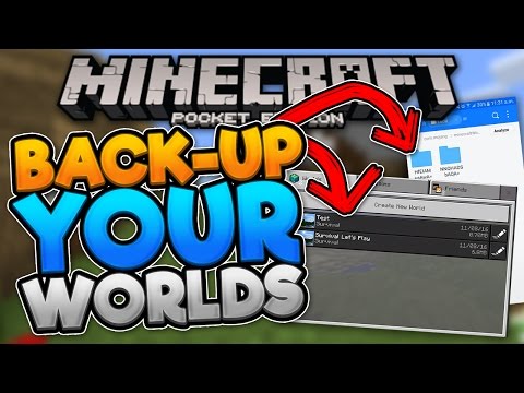 ALWAYS BACKUP YOUR WORLDS!! - How To Backup & Restore Worlds - Minecraft PE (Pocket Edition) ALWAYS BACKUP YOUR WORLDS!! - How To Backup & Restore Worlds - Minecraft PE (Pocket Edition)