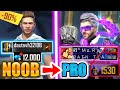 Free Fire new account to *PRO* gift - look how it became😱🔥