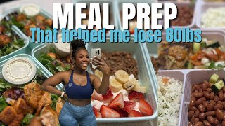 MEAL PREP FOR WEIGHT LOSS! This actually helped me lose 80lbs! High protein!